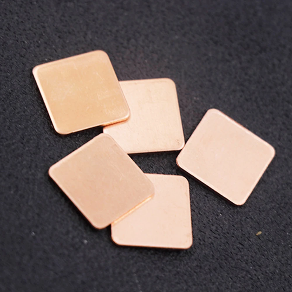 Copper Sheet Thermal Pad Heatsink Sheet for Efficient Cooling (10 Pieces, Various Thicknesses)