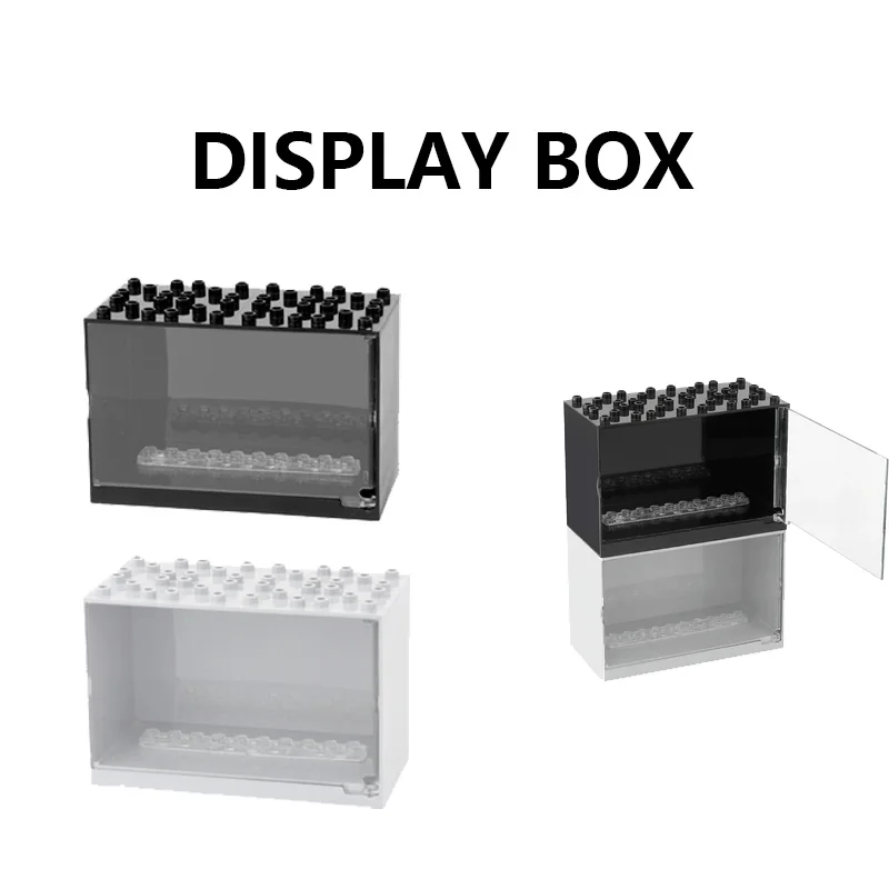 Moc Display Box Building Block Scatola Protettiva Figure Case Staffe Education Display Box Amici Regali Fai Da Te Giocattolo Per Bambini