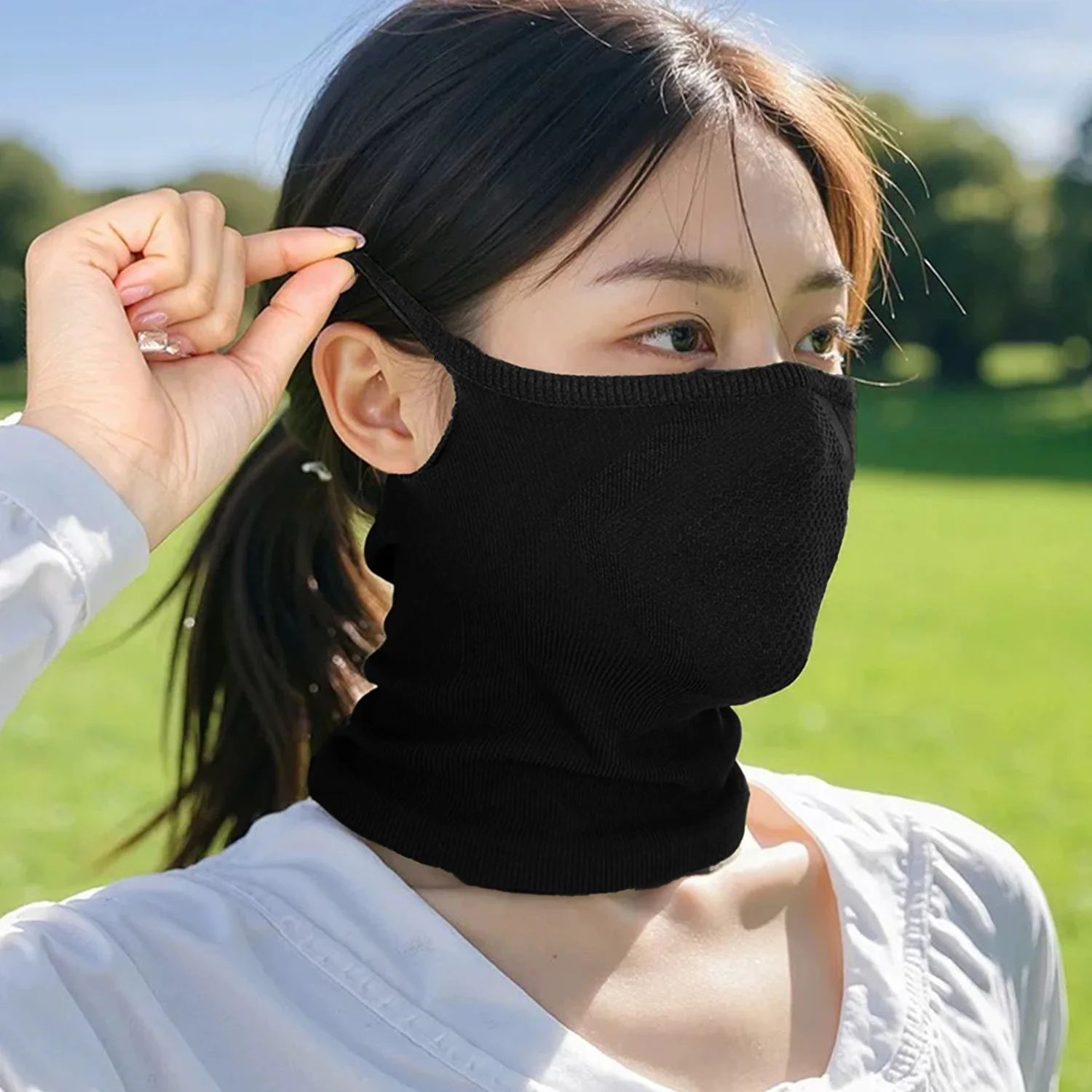 Masque réutilisable en nylon UV - Lot de 2 - Protection 4 saisons