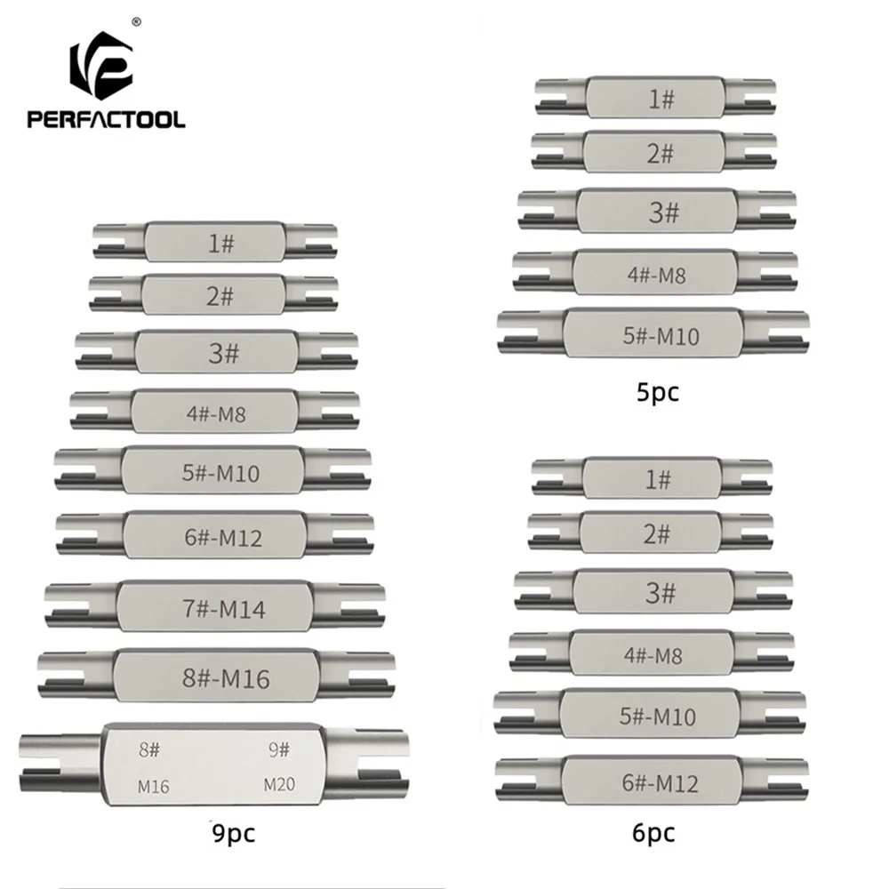 PERFACTOOL Hexagonal Double end Screw Tap Extractor Steel Broken Head