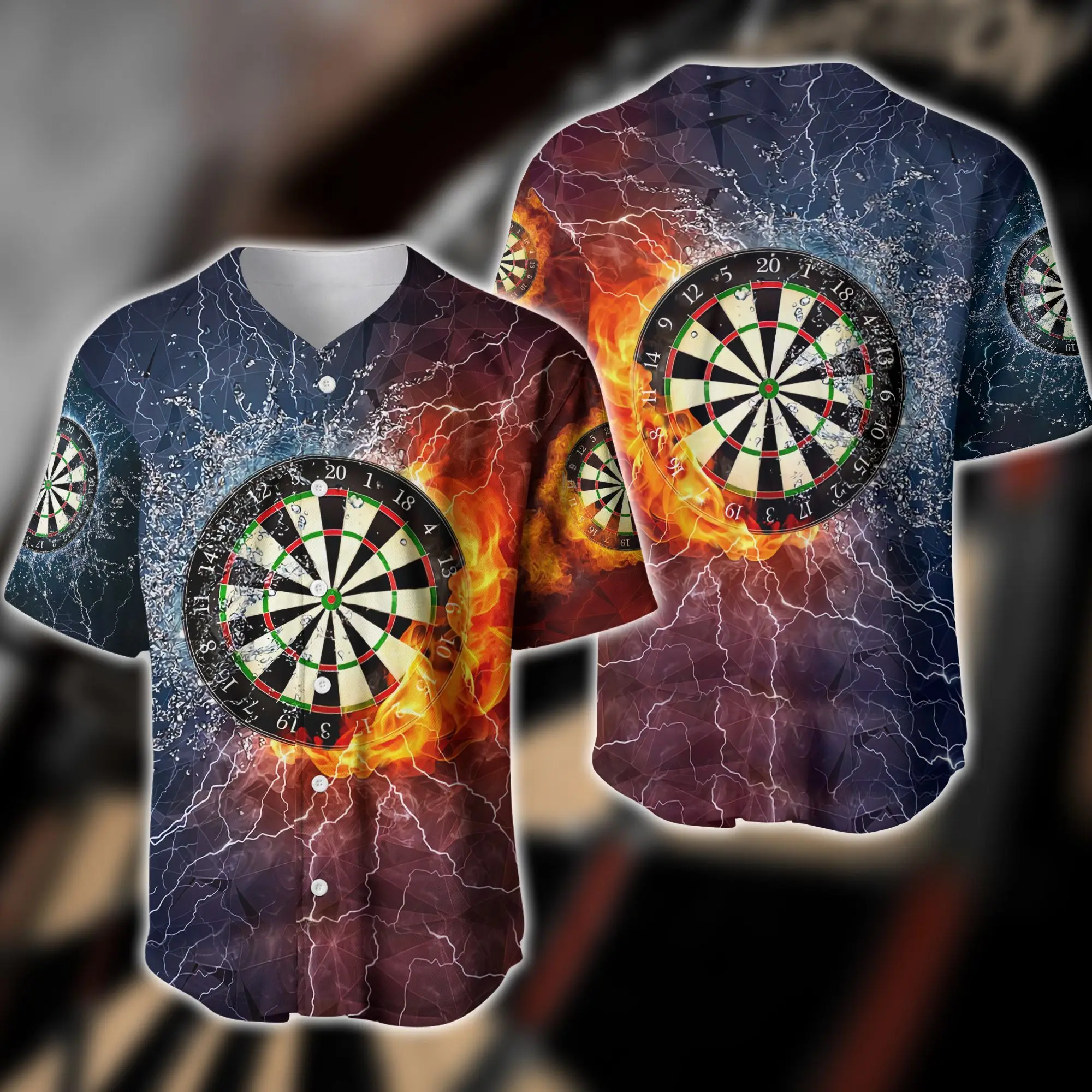 Tessffel NewFashion Sports Darts Beer Club Game Tattoo Harajuku Men/Women 3DPrint Summer Casual Unisex Funny Baseball Shirts A1