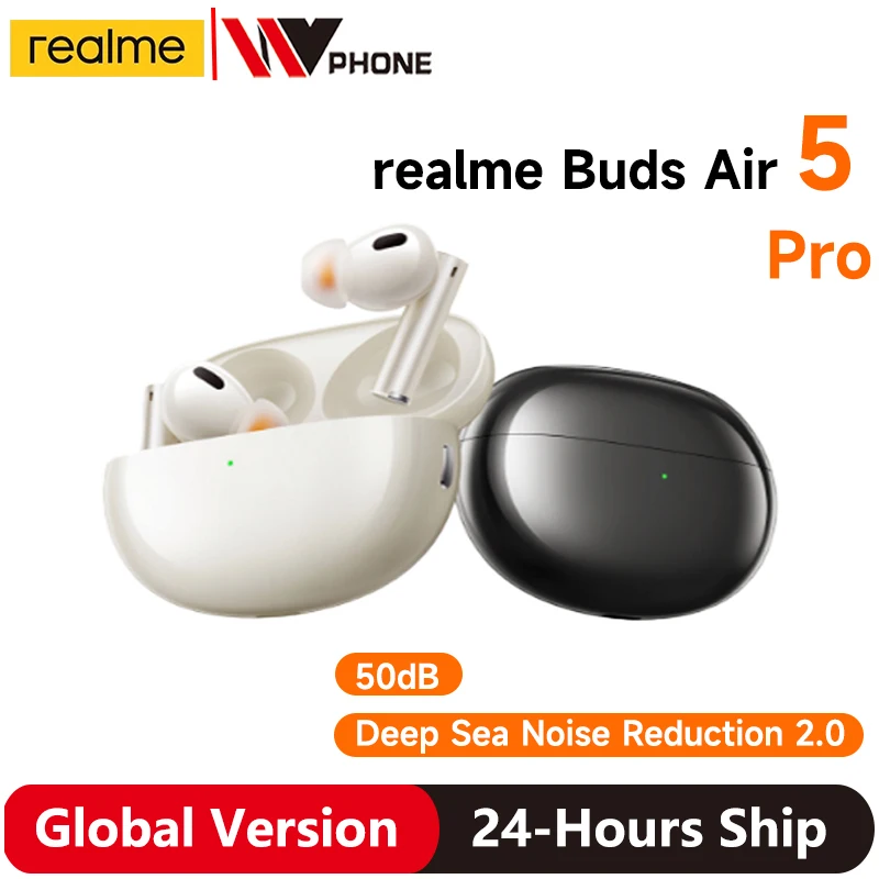 Versione Globale Realme Buds Air 5 Pro Tws Auricolare 50Db Active Noise Cancelling Cuffie Wireless Ldac Muslimah
