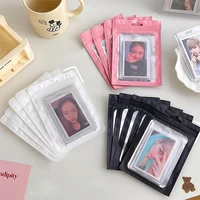 10pcs Matte Zip Lock Plastic Bag Makeup Storage Bag Waterproof Zipper Reclosable Pouches Gift Packaging Hologram Zipper Bags 2