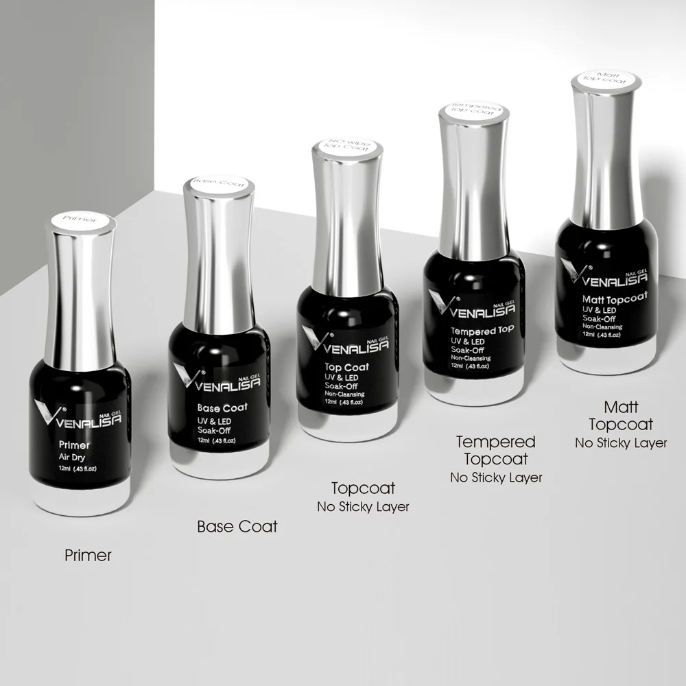 Venalisa Tempered Top Coat Nail Paint Gel 111 Colors Platinum Gel Polish Nail Soak Off UV LED Gel Polish Nail Lacquer Varnishes 2