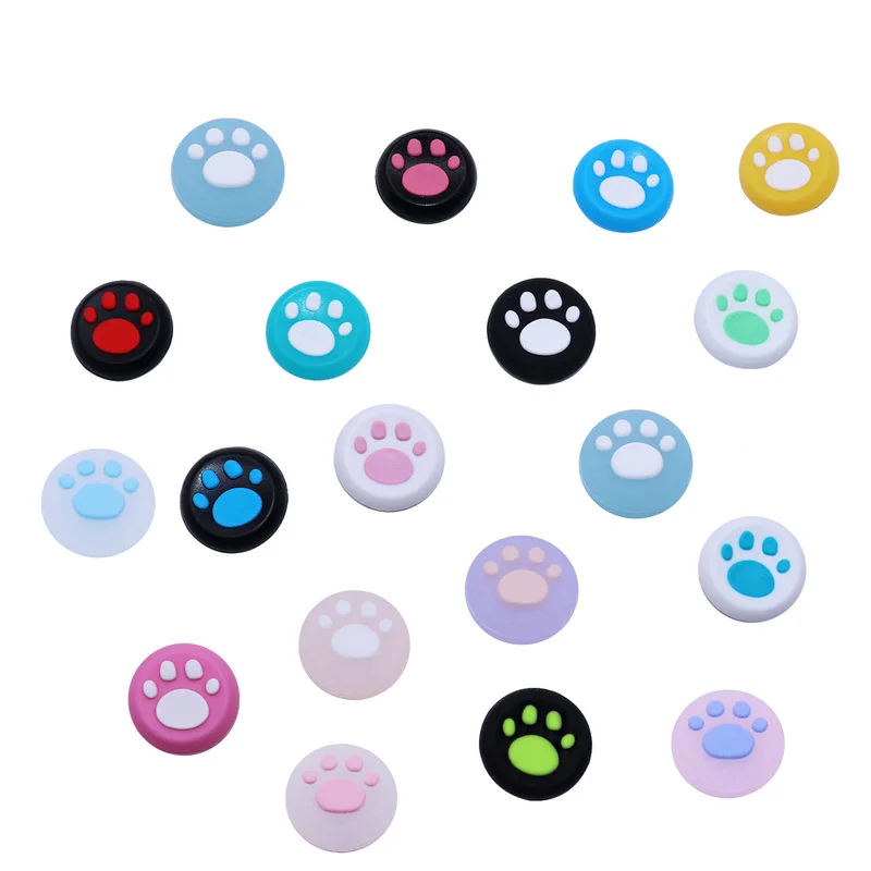 4pcs Cat Paw Thumb Stick Grip Cap Cover For PS3 / PS4 / PS5 / Xbox One / Xbox 360 Controller Gamepad Joystick Case Accessories