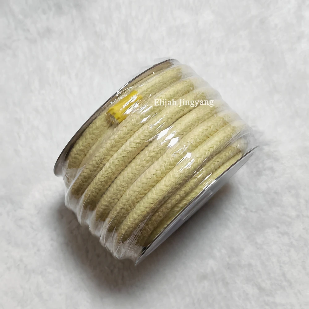 고온 저항성 긴 연소 시간 화재 성능 화재 소품 제작용 3/8 인치 아라미드 로프 10mm 순수 케블라 로프