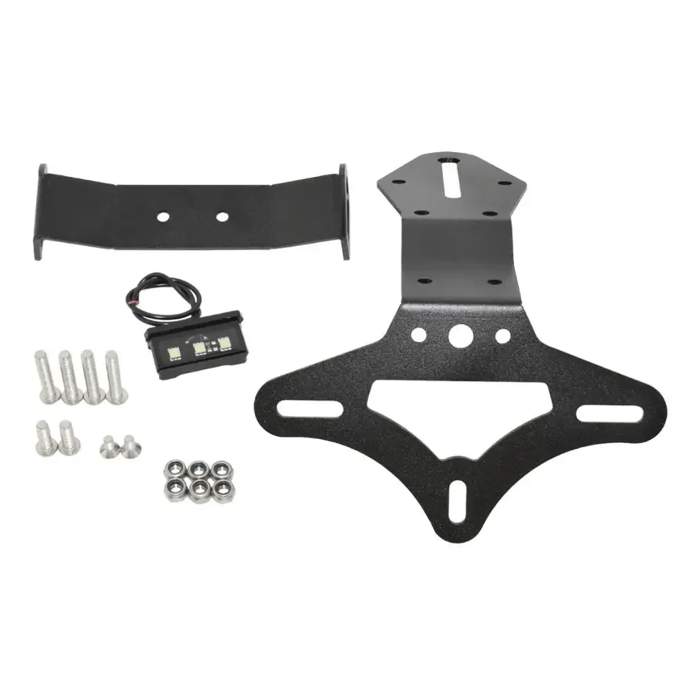 Waase For Kawasaki Ninja ZX-10R ZX10R 2016 2017 2018 2019 2020 후면 등록 브래킷 테일 깔끔한 번호판 홀더 프레임