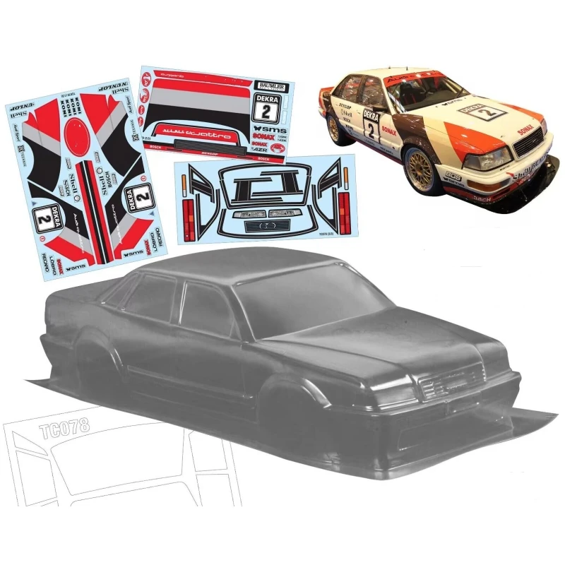 

1 10 on Road Body Clear Car Shell W/ Stickers for Rc Drift Car MST RMX 3R Racing Dgx3r Kyosho Fazer LC Racing Tamiya TT02 TT01