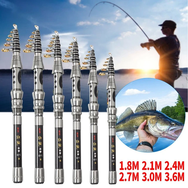 1 pc Portable Telescopic Fishing Rod Ultralight Adjustable Carbon Fiber  Stream Hand Pole Carp Feeder Travel Fishing Rods Tackle - AliExpress