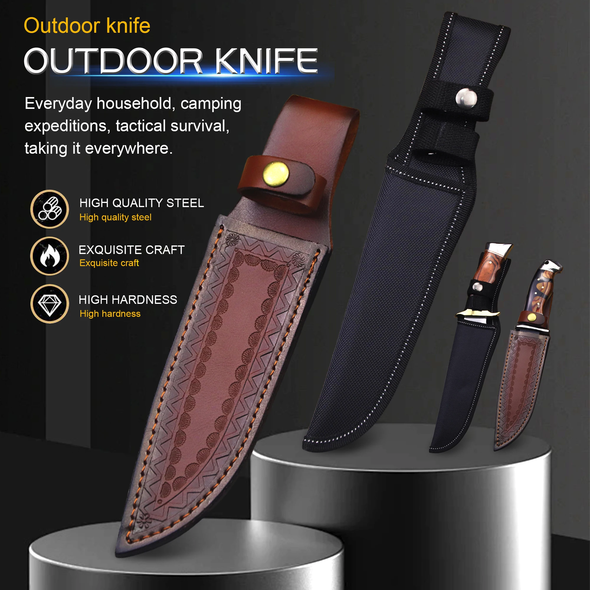 Outdoor Knife Protective Sheath Camping Survival Blade Protective Sleeve