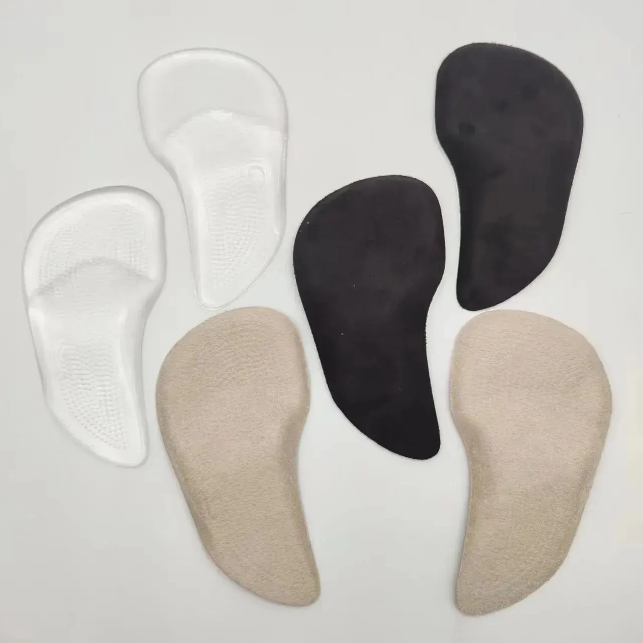 FlatFootHighArchSupportSiliconeInsolesShockAbsorptionOrthoticPuInsolesForFlatFeet