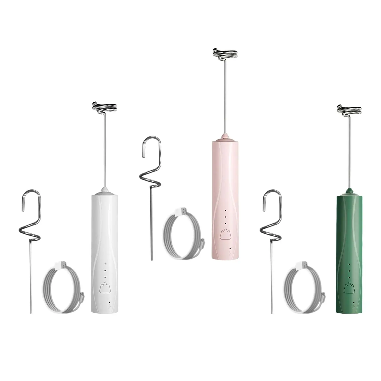 Handheld Milk Frother 3 Speeds Whisk Coffee for Latte Matcha Egg 2