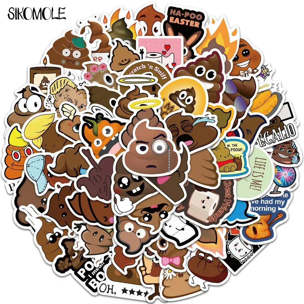 10/30/60PCS Cartoon Poop Parodie Persönlichkeit Dekoration Graffiti Aufkleber Kawaii DIY Skateboard Laptop Aufkleber Kinder Aufkleber f5 – Detail 1