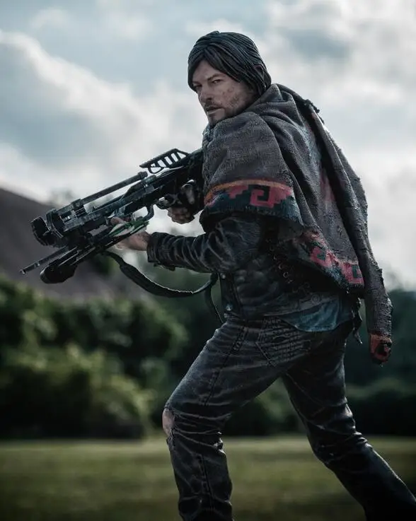 Movie The Walking Dead Characters Daryl Shan Pvc Action Figure Giocattoli Modello Da Collezione 25Cm