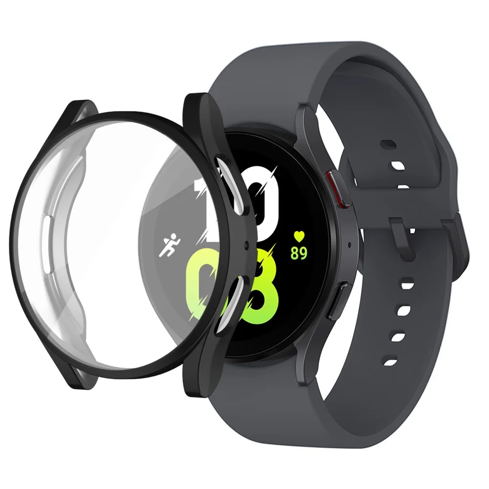 Tempered Glass+ PC Cover for Samsung Galaxy Watch 7 4 5 6 All Coverage Protective Bumper Case Galaxy Watch Accessories glass cover,watch screen protector case,watch cover,watch protective case,watch case,watch protective cover,watch screen protector