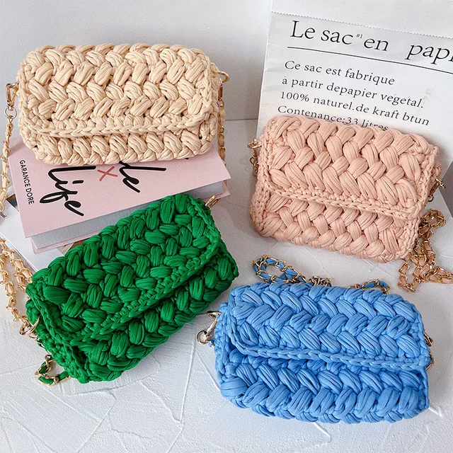 DIY 핸드우븐 크리에이티브 슬렁김 현아: 작은 향기, 크로셰 가방, 여자 친구 선물