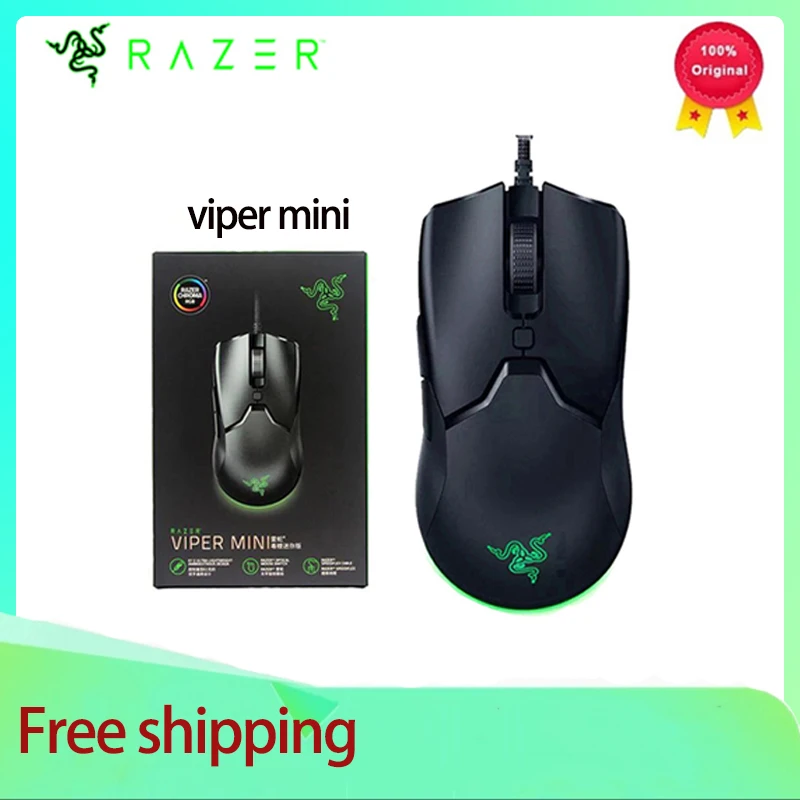 Razer Viper Mini Mouse Originale 8500Dpi Mouse Leggero Gaming Sensore Ottico Cablato Speedflex Cable Mouse Per E-Sports Gamer