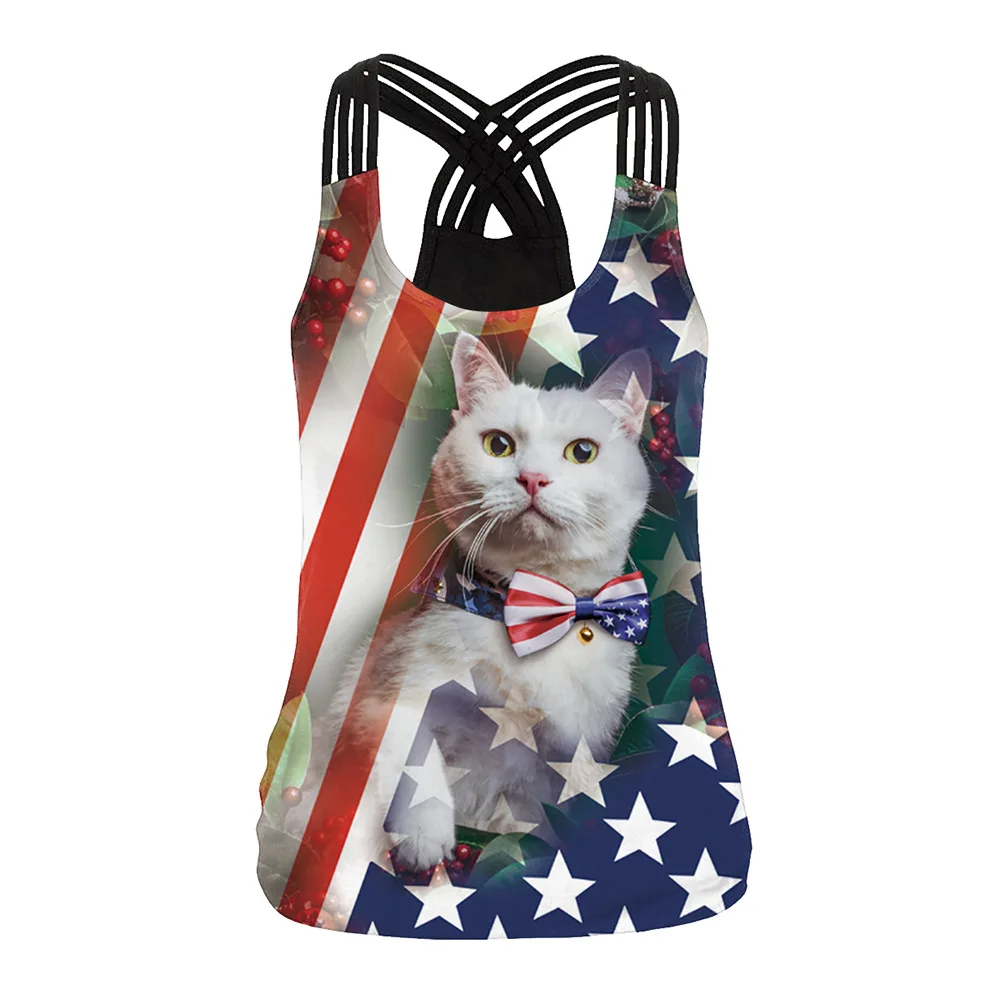 Women Sport Vest 3D Print Quick Dry Yoga Shirts Running Sleeveless T-shirt Cross Straps Fitness Top Gym Workout Tank Tops Female yoga top yoga shirt sports shirt sports tank