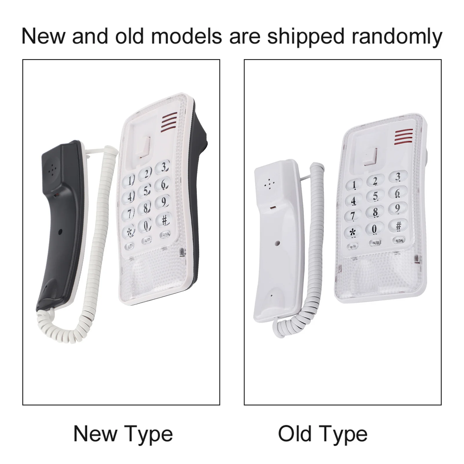 Description Picture 5 of itemLandline Phone Desktop Wall Mounted Telephone Extension No Caller ID Home Fixed Phone For Hotel Family Office