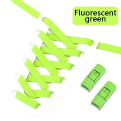 Vibrant No - Tie Elastic Shoelaces for Effortless Style and Comfort (Fluorescent green)