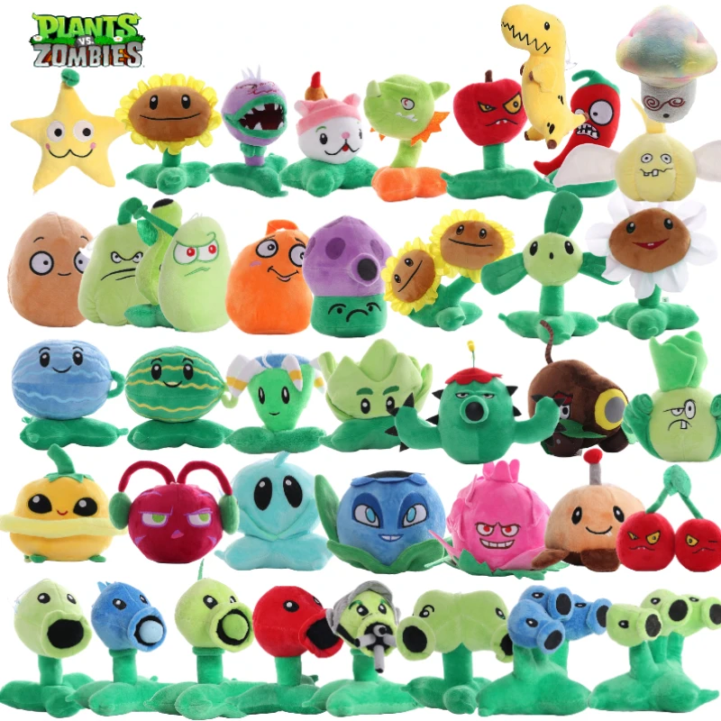 Nuove Piante Vs Zombies 15-20Cm Peluche Cartoon Anime Doll Peashooter Cherry Bomb Wall-Nut Girasole Squash Split Pea Regalo Per Bambini
