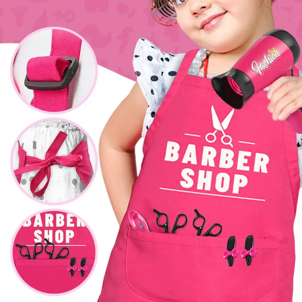 Girls Jewelry Handbag Barber Toy Girls Toys Hair Tool Toy Set for Little 15-piece Fun Play House Kit with for Pretend