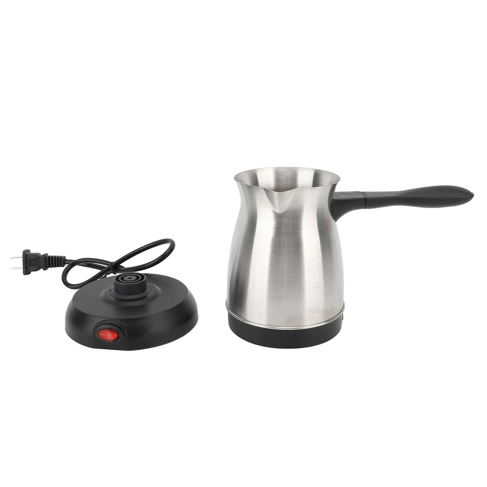 Description Picture 3 of itemElectric Coffee Pot Ergonomic Handle 600ML 600W Stainless Steel Turkish Coffee Tea Maker Kettle for Home 110V US