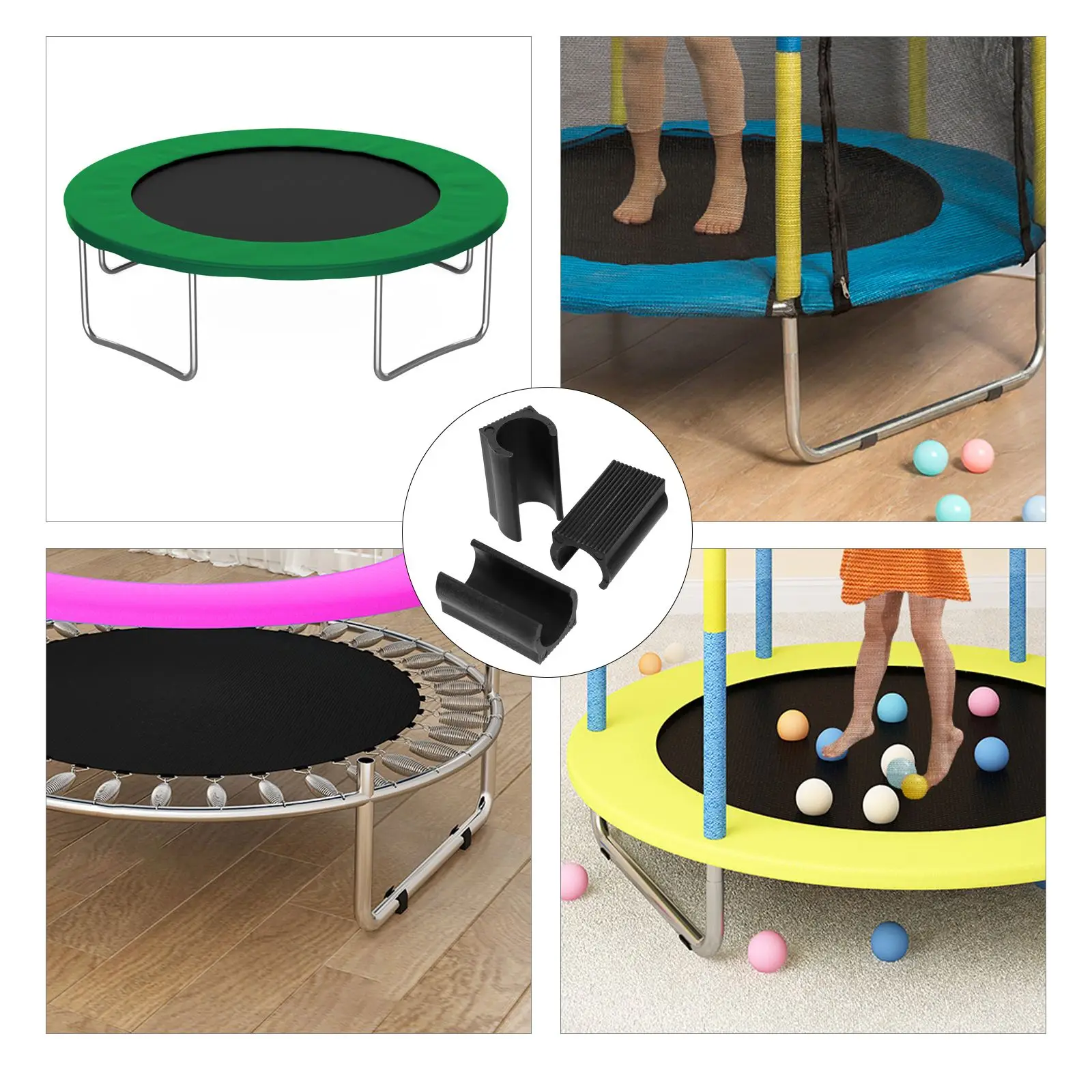 Trampoline pole covers 50pcs non-skid caps for legs and furniture, trampoline protective cover, trampoline end cap, trampoline pole foam sleeves