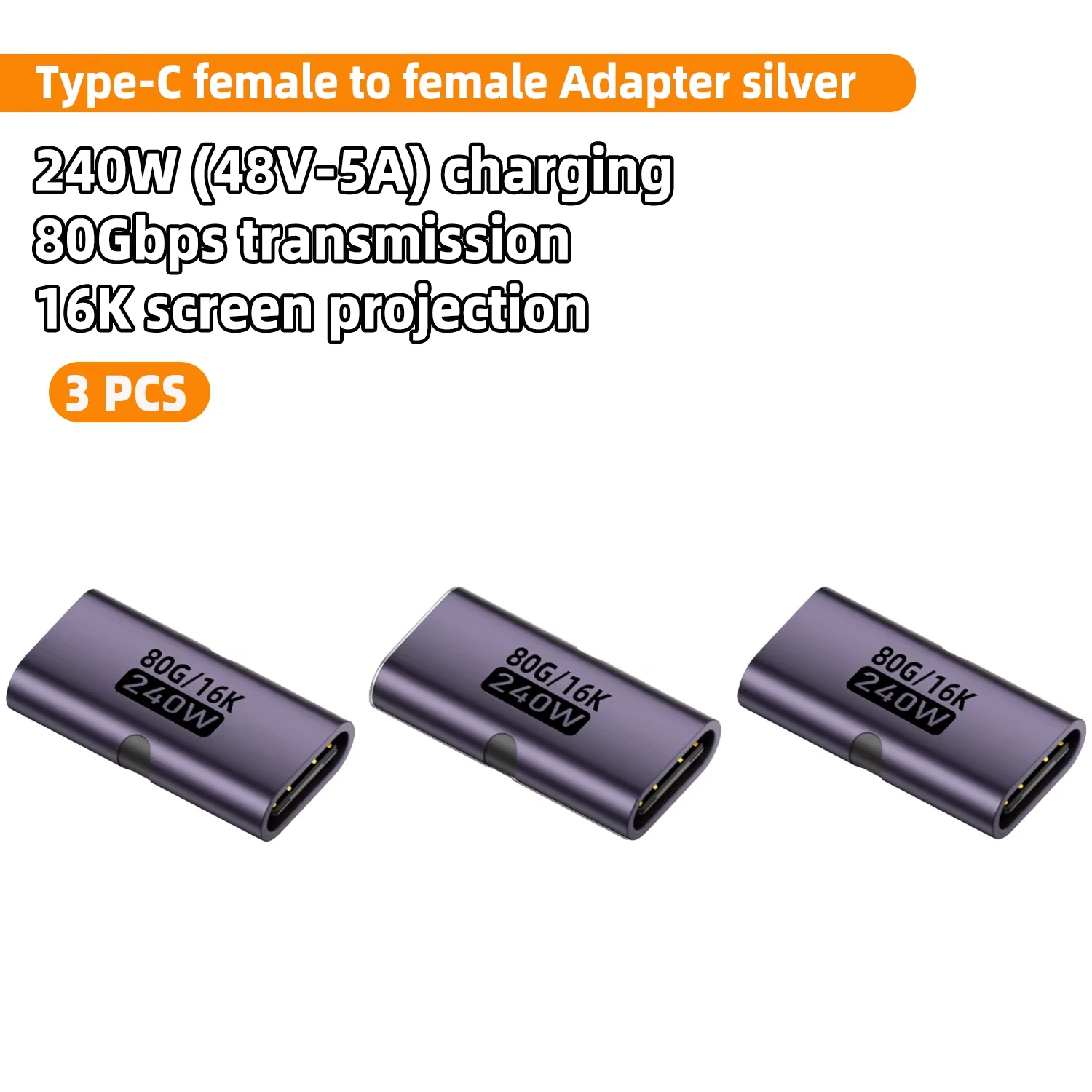 ตัวเลือกสินค้า อะแดปเตอร์ USB4 80Gbps รองรับชาร์จเร็ว 240W