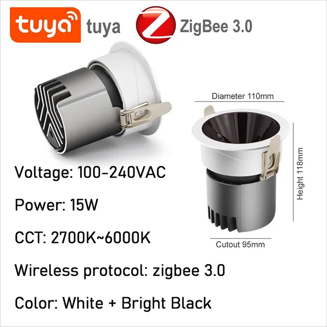 15W B-Black Zigbee