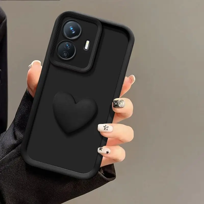 Three-Dimensional Love Full Package Matte Soft Protective Phone Case