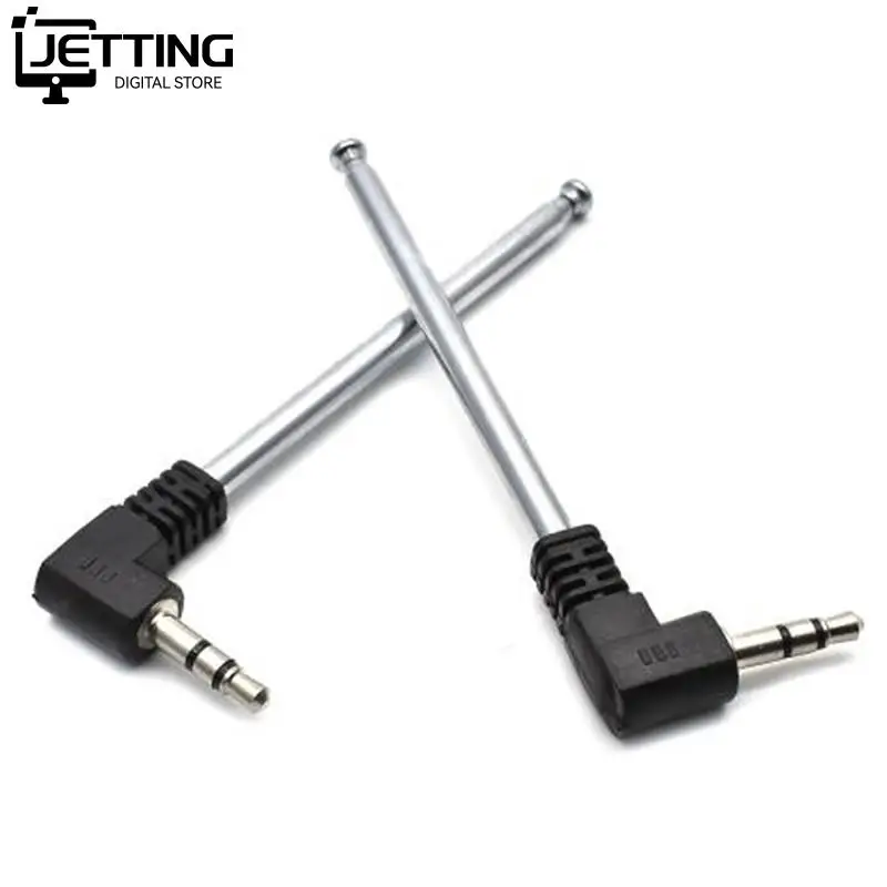 1pcs/2pcs Universal L Plug 3.5mm Male Jack External Antenna Signal Booster For Mobile Phone