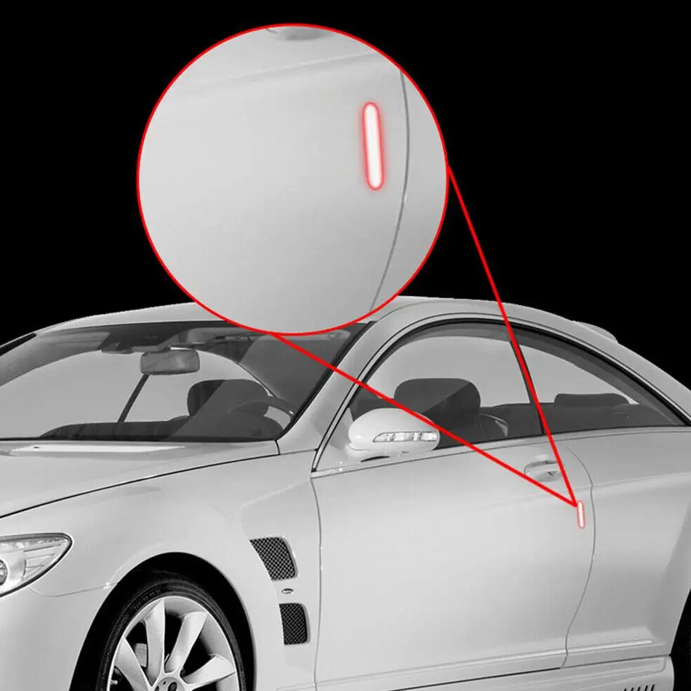 Reflektierende Autotür Aufkleber Sicherheits öffnung Warn reflektor Innen Auto Aufkleber Reflektor Zubehör Klebeband j2x7