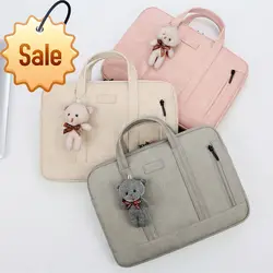 Sac à main pour femmes, sacoche pour ordinateur portable 13, 14, 15 pouces, épais, Simple, Business, étanche, pour étudiant 