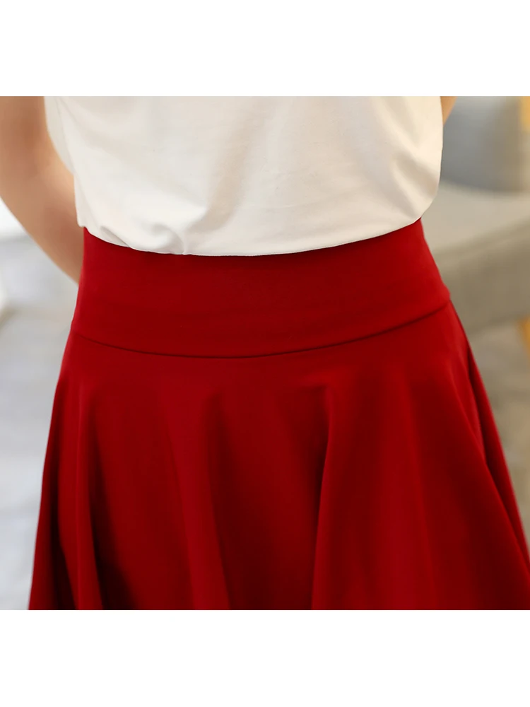 2023 Summer Fashion Shorts Skirts Womens School Korean Style Red Black Mini Aesthetic Pleated High Waist Skirt Female - Image 2