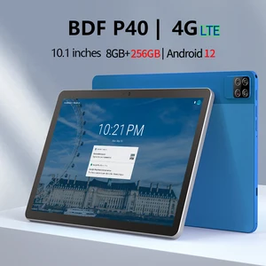 Планшет BDF P40, 10,1 дюйма, 8 ядер, 8 + 256 ГБ, Android 12