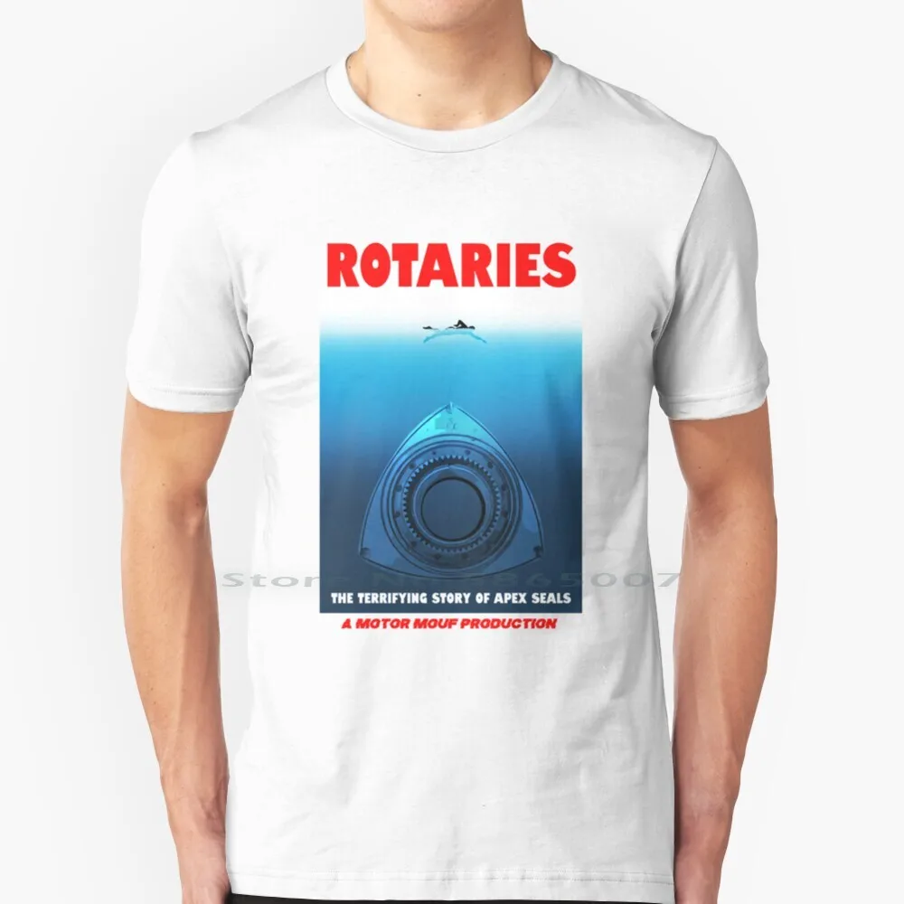 Rotaries T Shirt 100% Cotone Rotary Engine Wankel Rotaries Brap Rx7 Rx8 Fd Fb Apex Seals Drifting Racing Burning Oil 787B Mazda