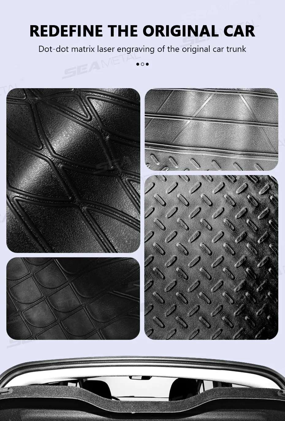 BLALION 120 x 80 cm Kofferraummatte, rutschfeste Pads, universelle Auto-Kofferraum-Anti-Kratz-Kissen, wasserdicht, leicht zu reinigende Bodenmatte – Detail 7