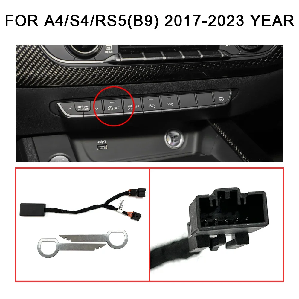 For Audi A1 A3 A4 A5 A6 A7 A8 Q2 Q3 Q5 Q7 Q8 Car Smart Auto Stop Canceller Stop Start Engine Eliminator Device Plug&Play Cable