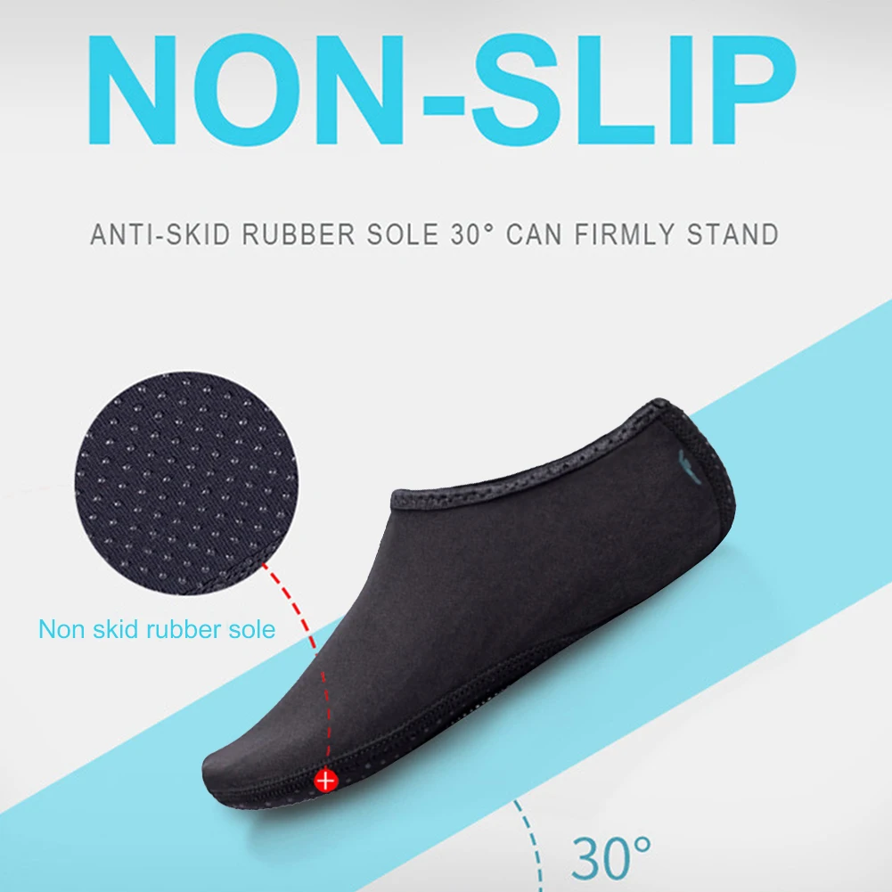 Men Women Swimming Non-slip Shoes Pure Color Summer Beach Pool Diving Socks water shoes diving socks aqua shoes