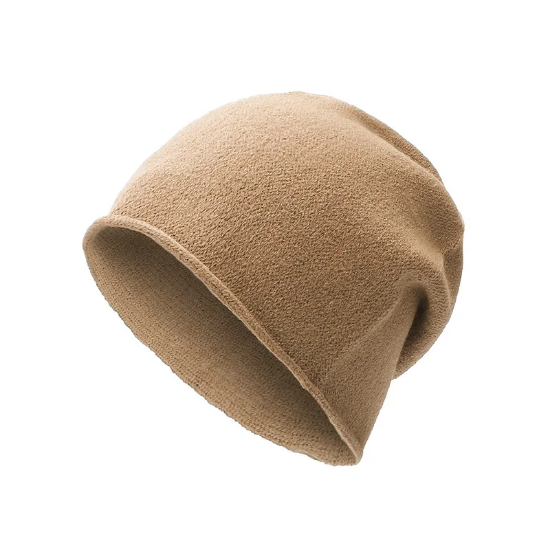 

Warm hat autumn warm and cold protection ear protection new casual curled pullover hat rabbit wool beanie hat