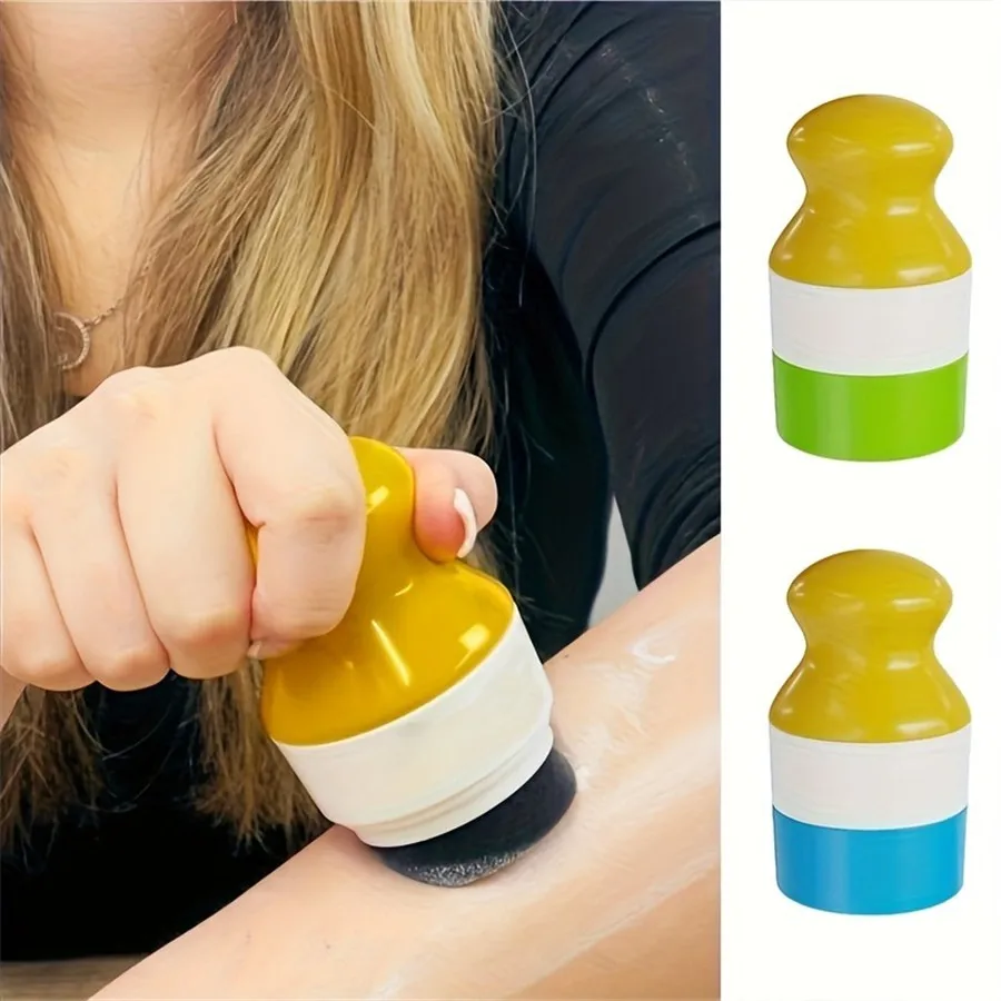 1pc High-Quality Polypropylene Refillable Sunscreen Lotion Dispenser Bottle - Portable, Leak-Proof, Dual Compartment Design