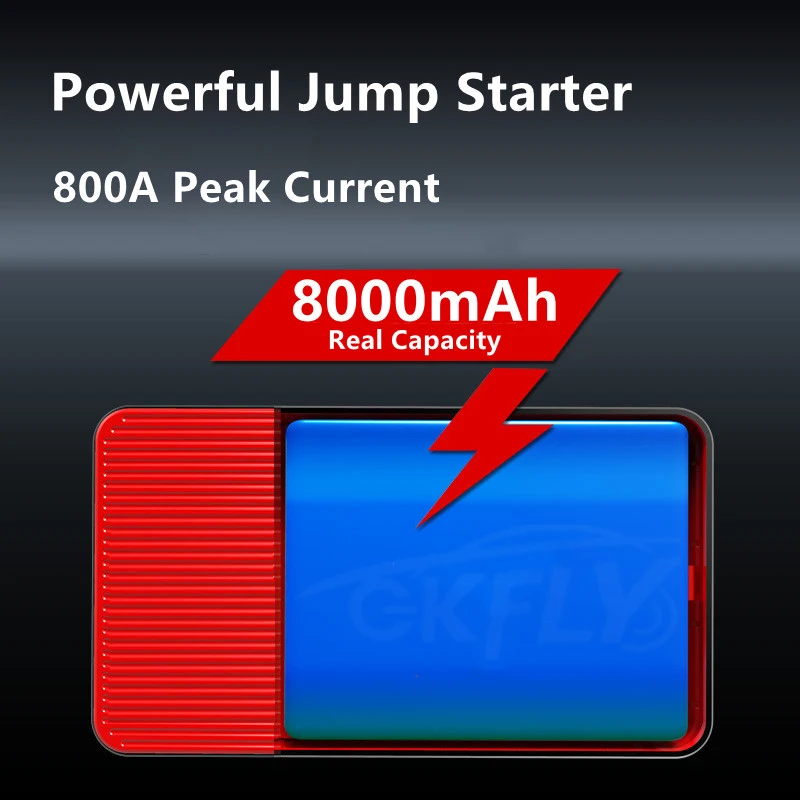 12V Car Jump Starter 8000mAh Power Bank Auto Starting Device 800A Car Battery Booster Emergency Buster Jump Start Cable car jump starter jump starter