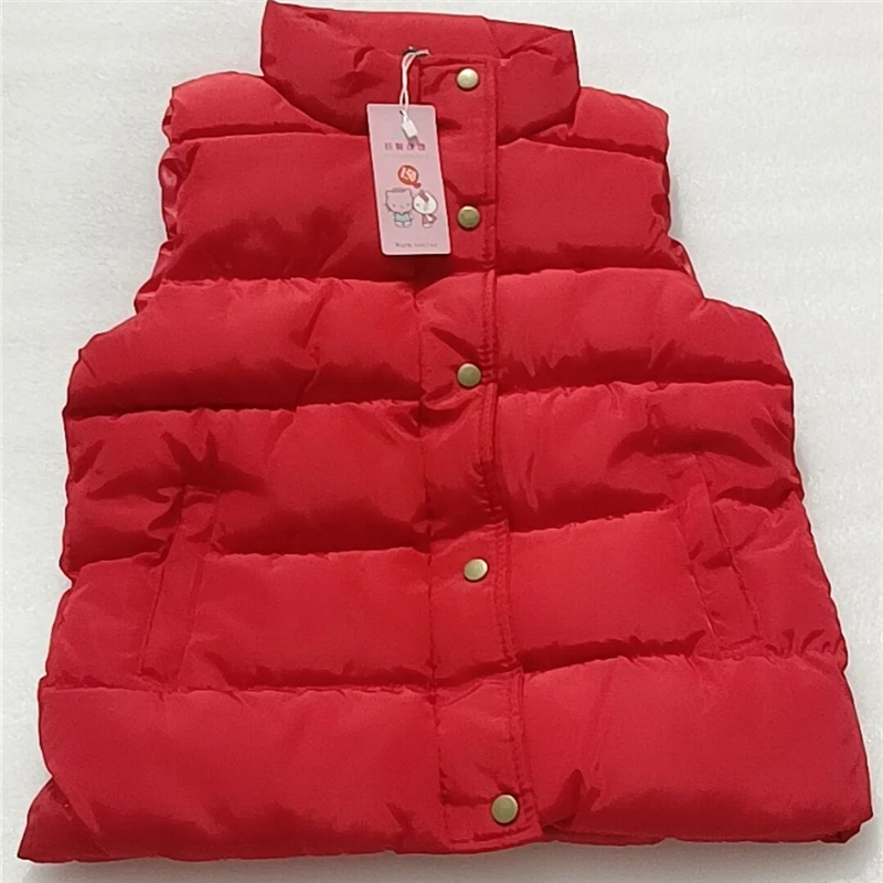 심플한 솔리드 컬러 어린이 따뜻한 조끼 가을 겨울 새로운 소년 소녀 유니버설 조끼 캐주얼 스타일 올 매치 키즈 민소매 조끼