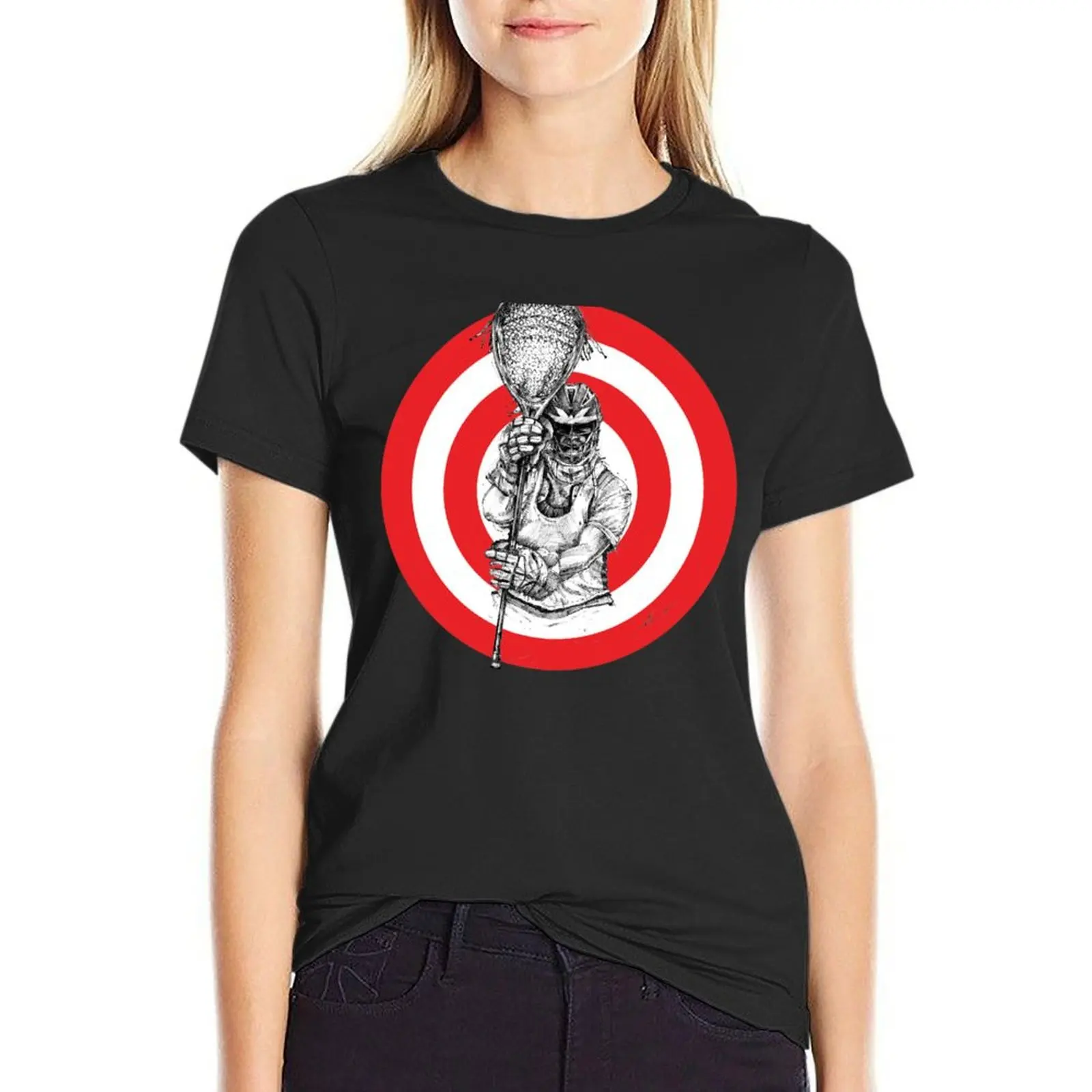 Bullseye T-Shirt female summer top tops Women clothes