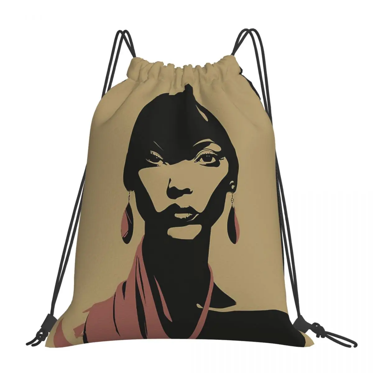 

Африканские женские художественные рюкзаки N6D, портативные сумки на шнурке, сумка на шнурке с карманами, спортивная сумка, сумки для книг для путешествий и школы