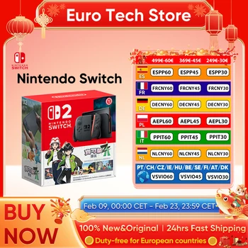 2025 Pacchetto originale Nintendo Switch 2 + Pokémon Legends Z-A NS2 in edizione limitata Schermo da 7,9'' 120Hz Versione HK Maniglia Joy‐Con