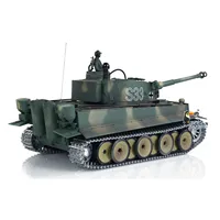Heng Long RC Tank German Tiger I 1/16 7.0 3818 S33 RTR RC Toys Model Remote Control Tank Battery Radio BB Pellets Smoking 2