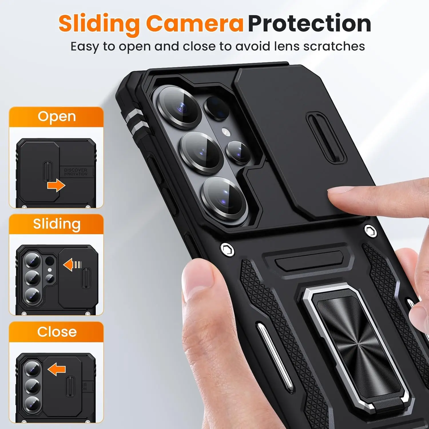 Rugged Shockproof Slide Camera Case – Military Grade Full-Body Protection