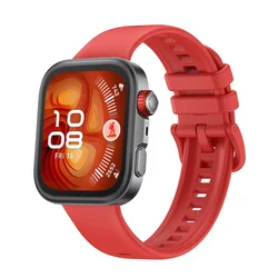 Colorful Breathable Sports Silicone Strap for Smartwatch Accessories (Red)